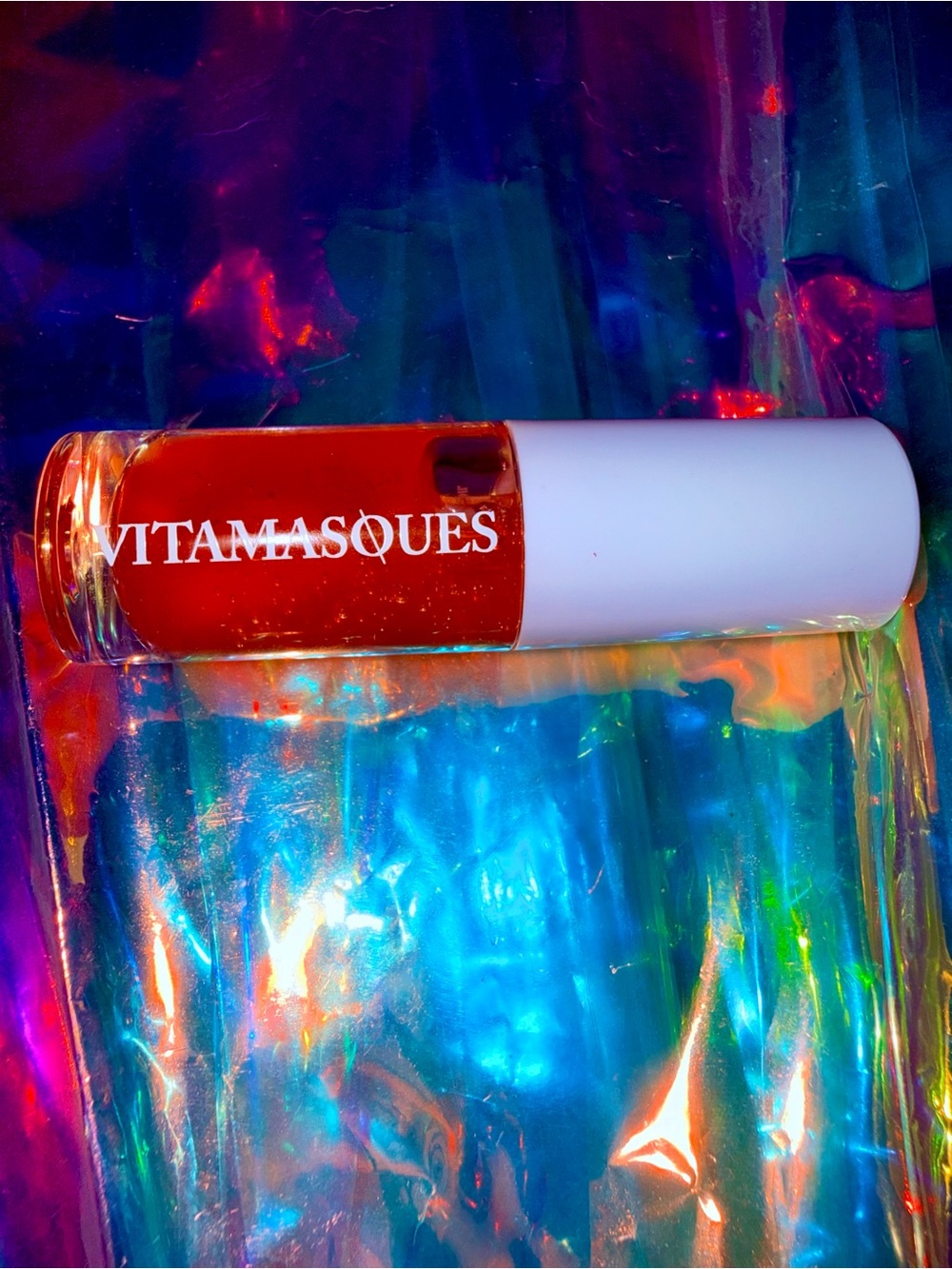 VITAMASQUES 🍓 Korean Glow Lip Oil Gloss Strawberry Glaze NWOB FULL SIZE NEW - Picture 6 of 14
